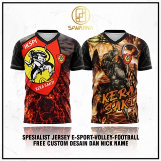 Spesialist JERSEY E-SPORTS VOLLEY FOOTBALL FREE CUSTOM DESAIN ชื่อนิกฟรี