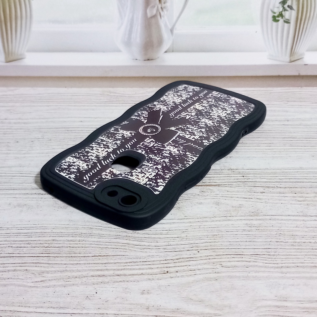Vivo 1716 Softcase Black Wave Motif Good Luck Vivo V7 Plus V7+
