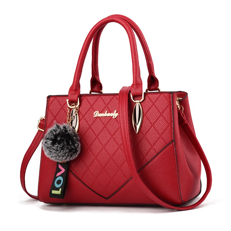 LADIESSTYLE - กระเป๋าผู้หญิง กระเป๋าสะพาย หนัง PU 28 Cm x 12 Cm x 19 Cm - 730 Grams [212]