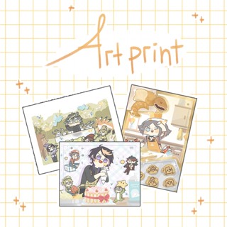 โปสการ์ด ขนาดเล็ก A6 พิมพ์ลายศิลปะ Luxiem Nijisanji