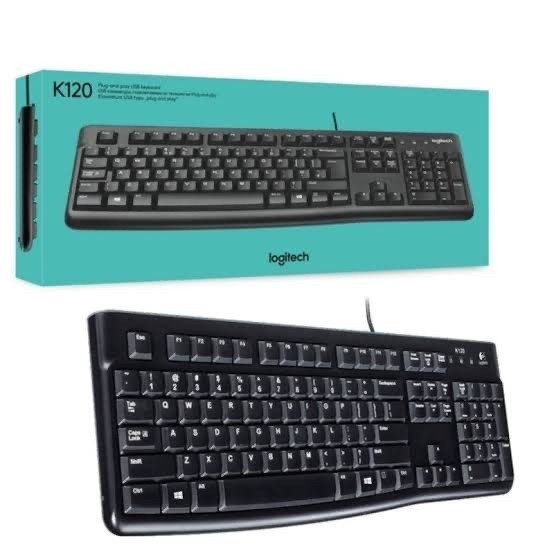 LOGITECH K 120 USB Keyboard K120 คีย์บอร์ดแบบมีสาย Logitech