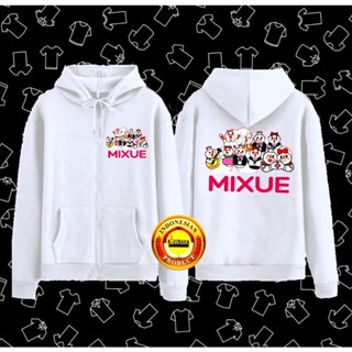 เสื้อแจ็กเก็ตกันหนาว มีฮู้ด ลายไอศกรีม Mixue สําหรับเด็ก