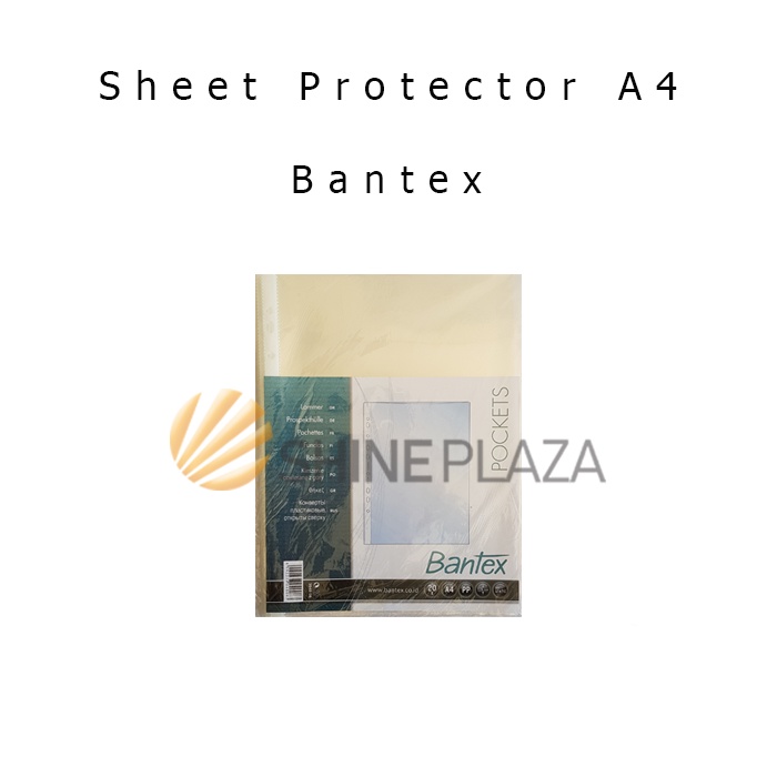 Bantex A4 Sheet Protector - แฟ้มพลาสติกเอกสารกระเป๋า A4 PP 1 แพ็ค มี 20 แผ่น