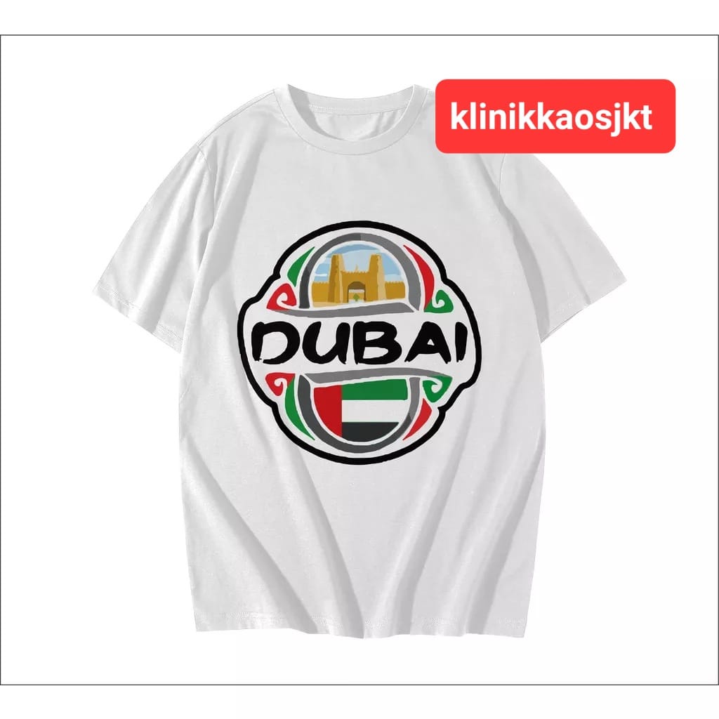 BAJU - SUVENIR DUBAI UNITED ARAB EMIRATES เสื้อยืดพร้อมฉลากสําหรับ SOUVENIRS - TSHIRT DUBAI UNITED A