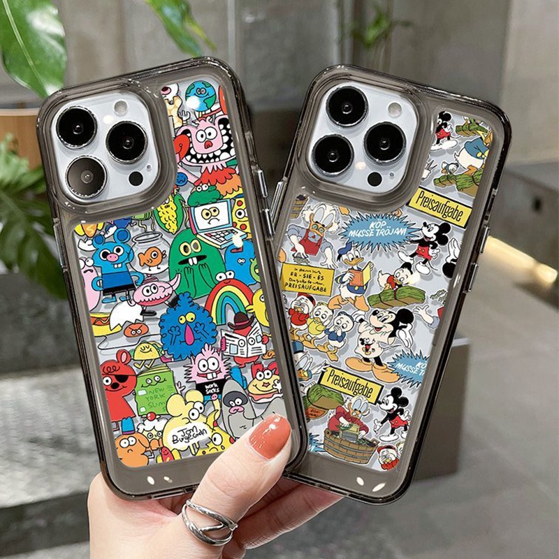 ปลอก Handphone โปร่งใส Soft Monster ตลกสําหรับ IPphone 14 13 12 11 Pro XS Max X XR 78 6 6S Plus ปลอก