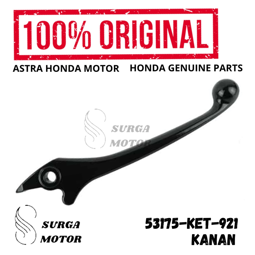 ด้านหน้าขวาคลัทช์มือเบรค Supra GTR Original AHM 53175-KET-921 เบรคมือขวาด้านหน้า R Handle Handle Han