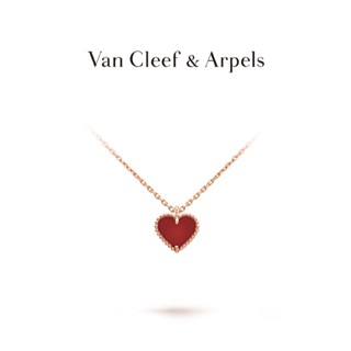 [พร้อมกล่องบรรจุภัณฑ์] Vca Van Cleef &amp; Arpels Alhambra จี้สร้อยคอ รูปใบไม้สี่แฉก สีโรสโกลด์