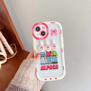 เคสโทรศัพท์มือถือ tpu แบบนิ่ม ลายอัลปาก้า สําหรับ iPhone 14 14promax 14pro 11 12 12PRO 12PROMAX 13 13pro 13promax