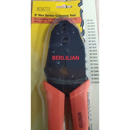 คีมย้ํา / CRIMPING Sekun Press Clamp Terminal Connector F BNC - HT230PA MONSTER ยี่ห้อ
