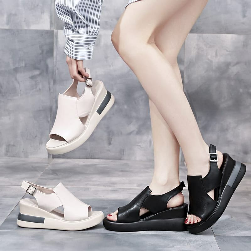 4.4 OKSHOES Wedges รองเท้าแตะผู้หญิง SM 81 (DIVA)