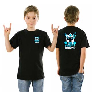 Gazkids เสื้อยืด ลายเพชรวิวัฒนาการ ของขวัญ สําหรับเด็กอายุ 1-12 ปี