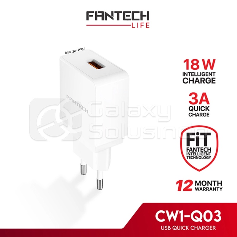 Fantech CW1-Q03 เครื่องชาร์จ USB ชาร์จเร็ว 18W - CW1Q03