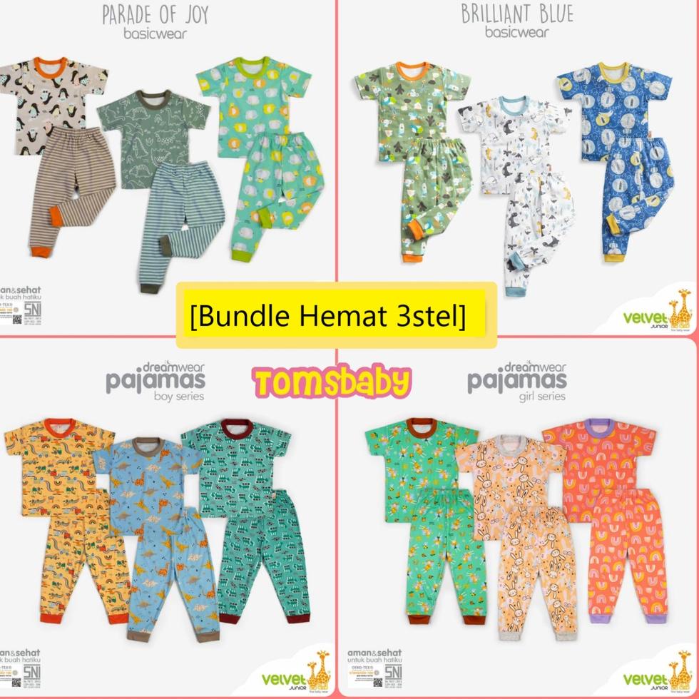 RECOMMENDATIONS [Save Bundle 3stel] VELVET JUNIOR 3stel Oblong SHORT + กางเกงขายาว Parade of Joy Lim