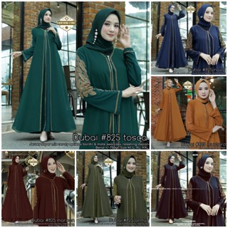 Gamis Abaya Dubai 825 ชุดเดรส ปักลาย สําหรับสตรีชาวมุสลิม