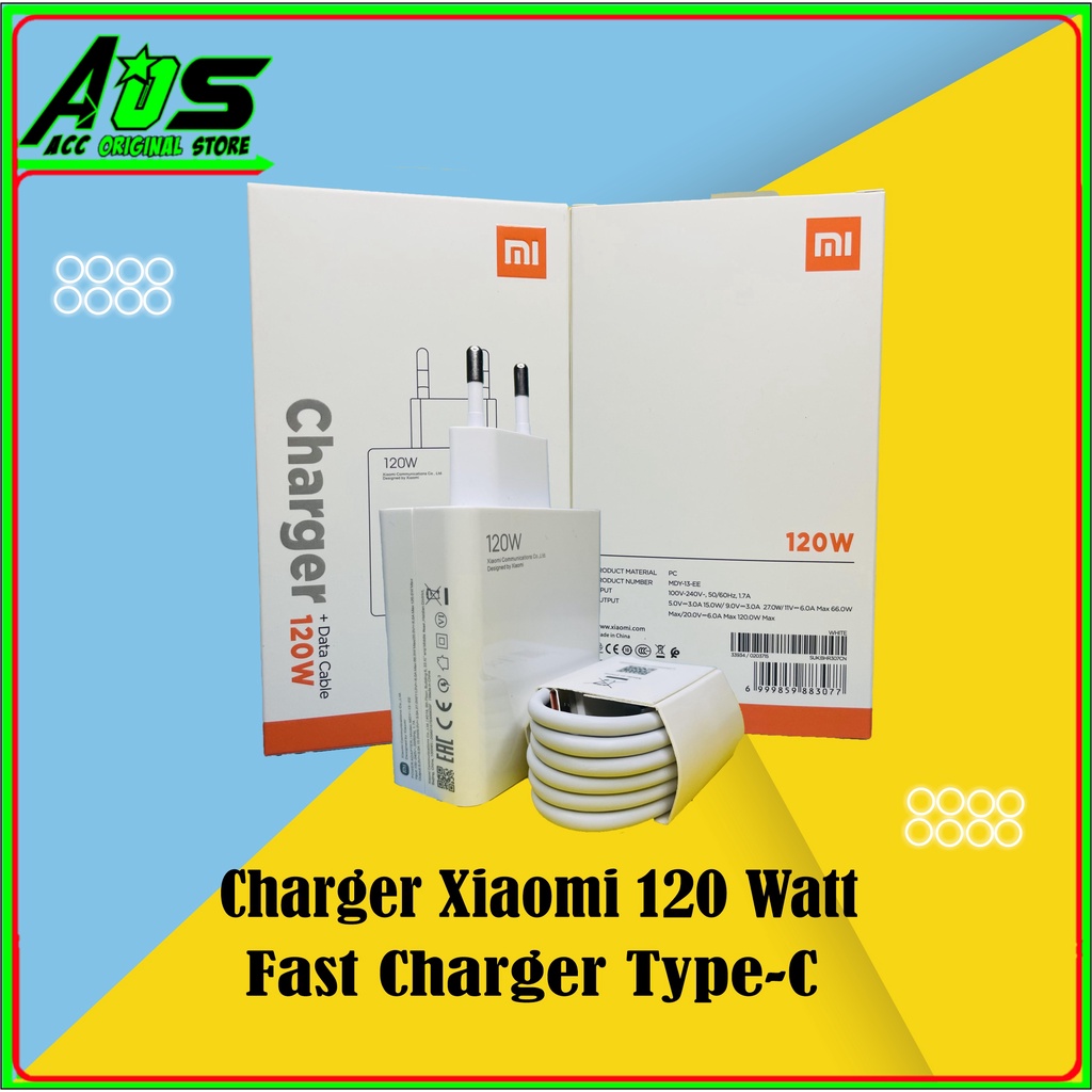 เครื่องชาร์จของแท้สําหรับ Mi 11 T Pro |ไมล์12 โปร|Poco F4 GT 120 W MDY 13 EE HYPERCHARGE