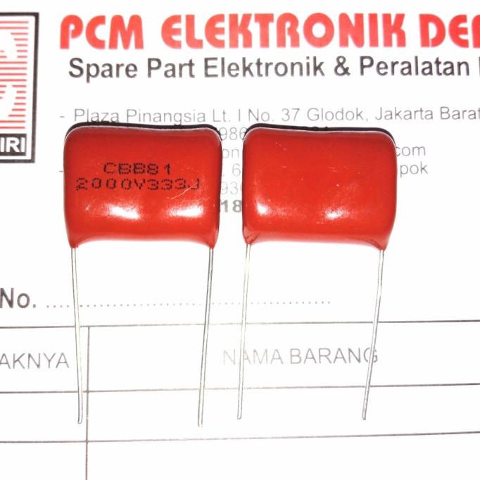 333J2000V Milar 33nF 0.03uF 333J 2000V 2000V333J ตัวเก็บประจุ pcmelektrob90 Buru Order