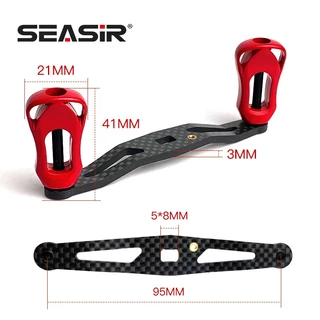Seasir ด้ามจับคาร์บอน น้ําหนักเบา 6 สี และน้ําหนัก 16 กรัม สําหรับรอกตกปลา DIY