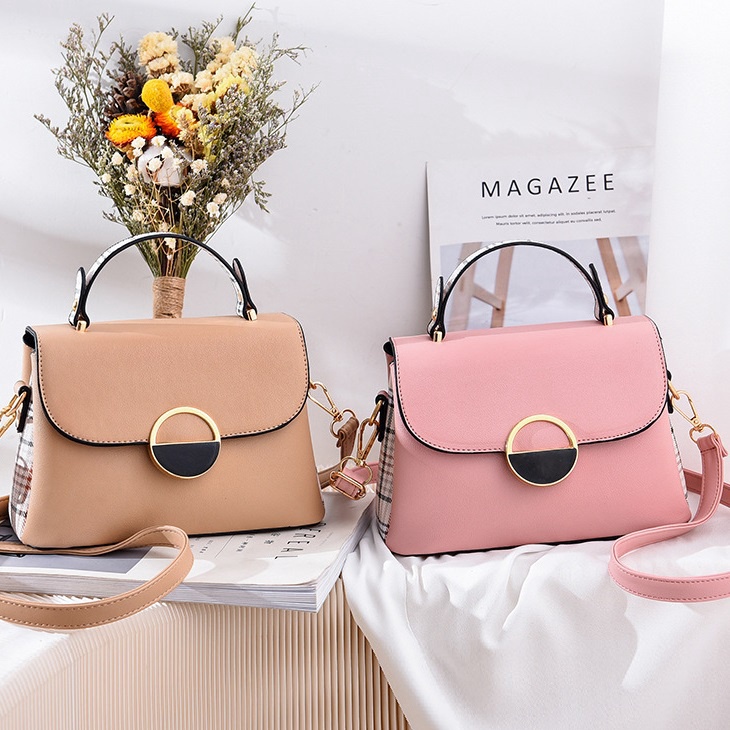 LADIESSTYLE - กระเป๋าผู้หญิง กระเป๋าถือ หนัง PU 21 Cm x 9 Cm x 15 Cm - 650 Grams [350]