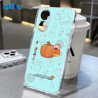 เคสโทรศัพท์มือถือนิ่ม ลายฟักทองเซียวซินน่ารัก สําหรับ Oppo A78 5G A58 Reno8 T 4G 5G A17 a17K A77s A77 A57