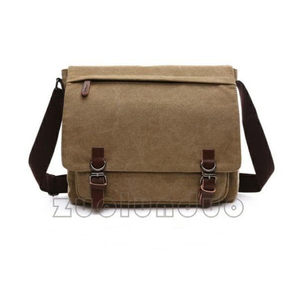 MENS CANVAS SLING BAG MESSENGER BAG LAPTOP WORK SHOULDER BAG 9013 ใหม่ล่าสุด TRENDY RECENT O7P1