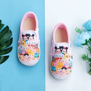 รองเท้าเด็กผู้หญิงเลียนแบบตัวละครผสมสีขาว