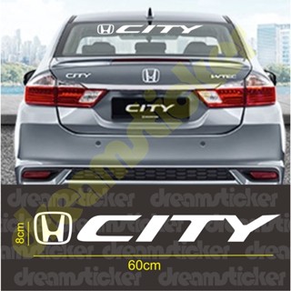 สติกเกอร์ติดกระจกมองหลังรถยนต์ ลาย Honda City