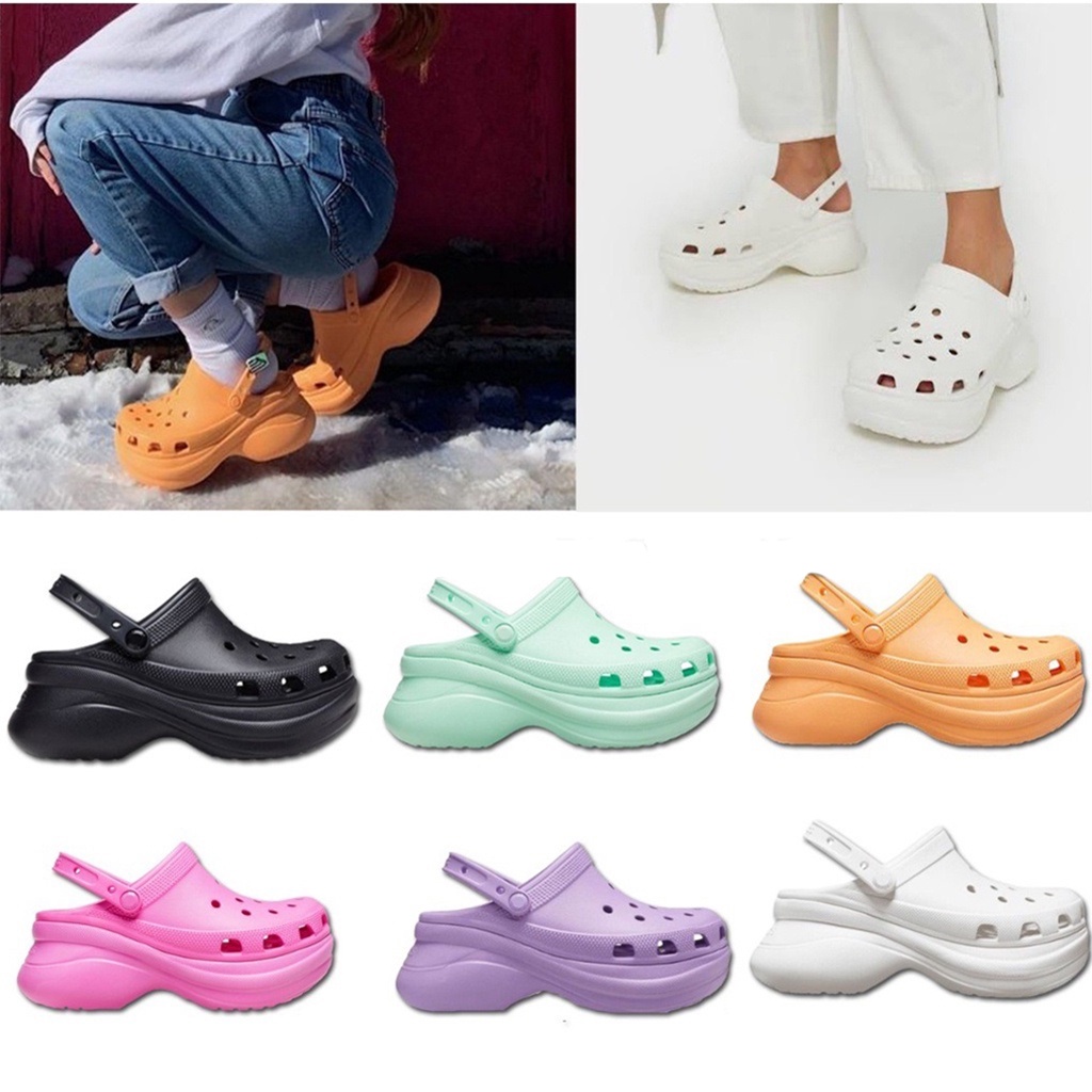 Crocs Bae clog Classic / Crocs womens classic Bae Clog / Crocs Classic Bae clog platform รองเท้าแตะผ