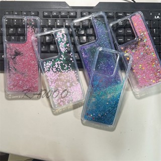 เคสโทรศัพท์มือถือแบบนิ่ม TPU ใส มีทรายไหล แต่งกลิตเตอร์ ระยิบระยับ สําหรับ Vivo Y22 Y22S Y35 Y02S Y16 Y15S T1 4G V25 Y77