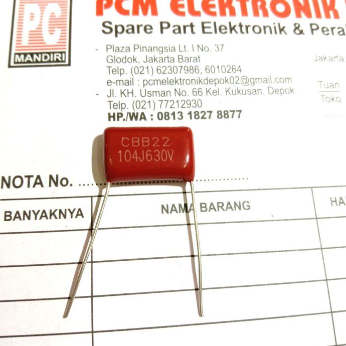 Milar 104J630V 104J 630V 104 630 100nf pcmelektrob9090 Champion