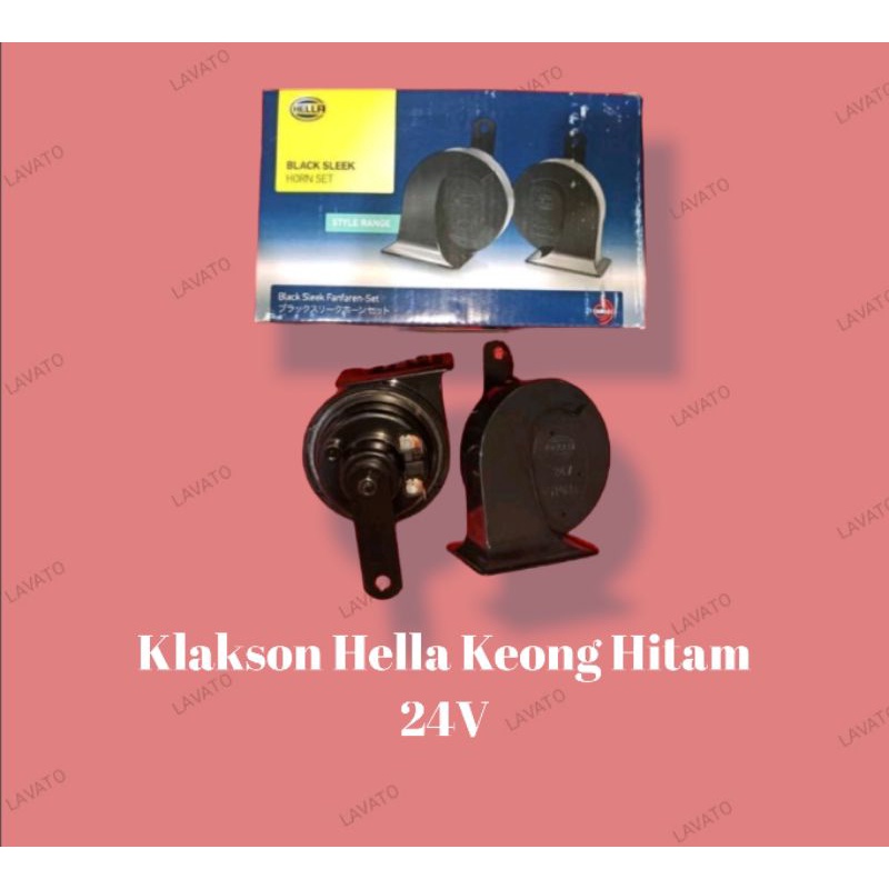 Hitam Hella 24V แตรสังข์สีดํา