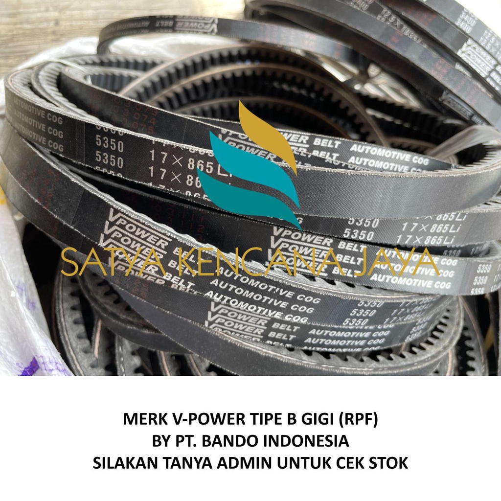 V-BELT เข็มขัดพัดลม GEAR RPF TYPE B51 B52 B53 B54 B55 B56 B57 B58 B59 B60 B61 B62 B63 B64 B65 B66 B6