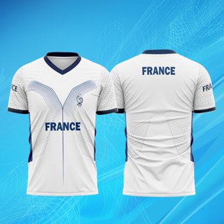 เสื้อกีฬาแขนสั้น ลายทีมชาติฝรั่งเศส FRANCE WORLD CUP 2023 U20 INDONESIA WORLD CUP สําหรับเด็ก และผู้ใหญ่ 0002