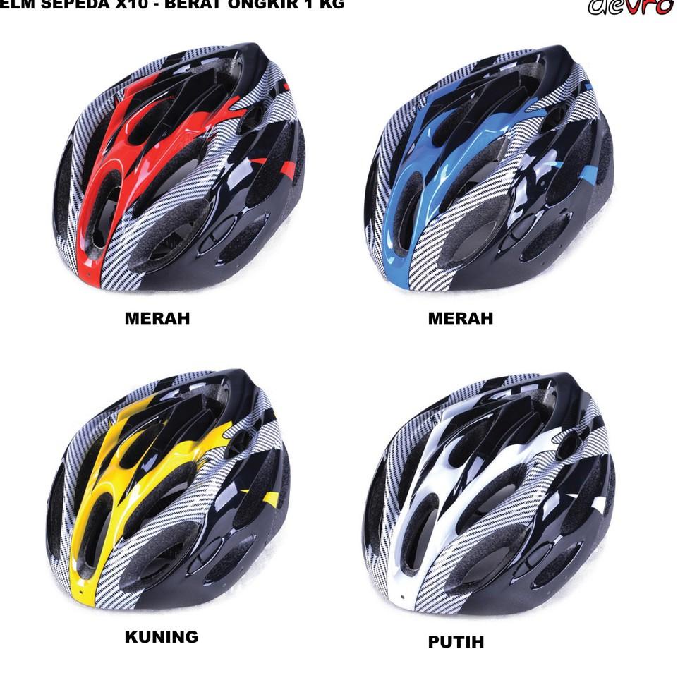 VIRAL หมวกกันน็อคปั่นจักรยาน EPS Foam PVC Shell - x10