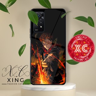 |An21| เคสโทรศัพท์มือถือกระจกเงา สําหรับ XIAOMI REDMI NOTE 11 11E PRO 4G 5G | เคสโทรศัพท์มือถือ ลายการ์ตูนอนิเมะ RYOMEN SUKUNA JUJUTSU KAISEN RYOMEN SUKUNA