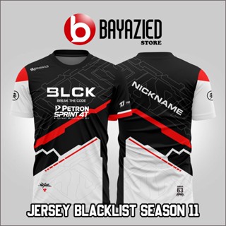 เสื้อกีฬาแขนสั้น ลายทีมชาติทะเล BLACKLIST 11th 2023