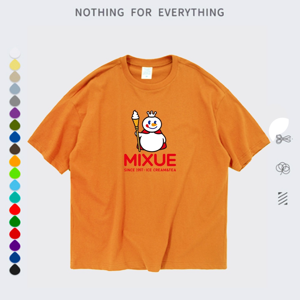 เสื้อยืด MIXUE SCREEN-PRINTED CAN BE UNISEX MIXUE T-SHIRTS