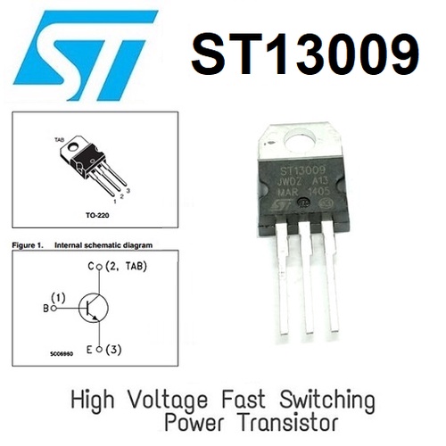 MJE13009 ST13009 ทรานซิสเตอร์สลับแรงดันสูง MJE 13009 ST-13009
