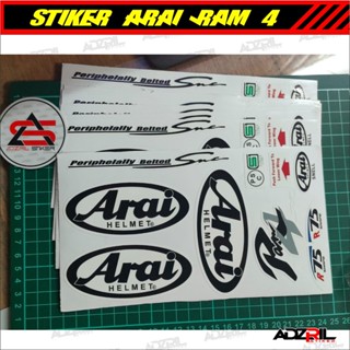 สติกเกอร์ติดหมวกกันน็อค ARAI RAM 4 ARAI STICKER ARAI RAM 4stker