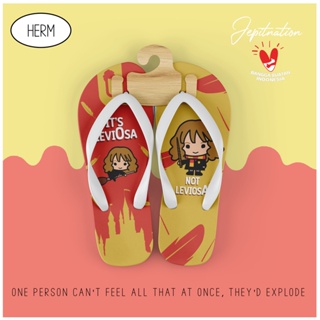 [Flip Flops] Harry Potter Hermione Granger รองเท้าแตะฟองน้ํา ชายหาด ลําลอง สําหรับผู้หญิง ผู้ใหญ่