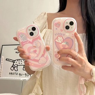 เคสโทรศัพท์มือถือ tpu แบบนิ่ม ลายหัวใจ หมุนได้ สําหรับ iPhone 14 14promax 14pro 11 12 12PRO 12PROMAX 13 13pro 13promax