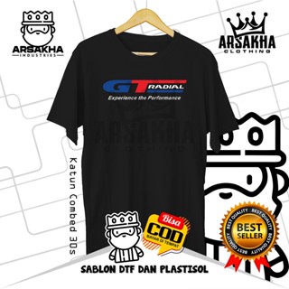 เสื้อยืดผ้าฝ้าย พิมพ์ลาย GT Radial Experience the Performance Distro Combed 30S Arsakha สําหรับผู้ชาย