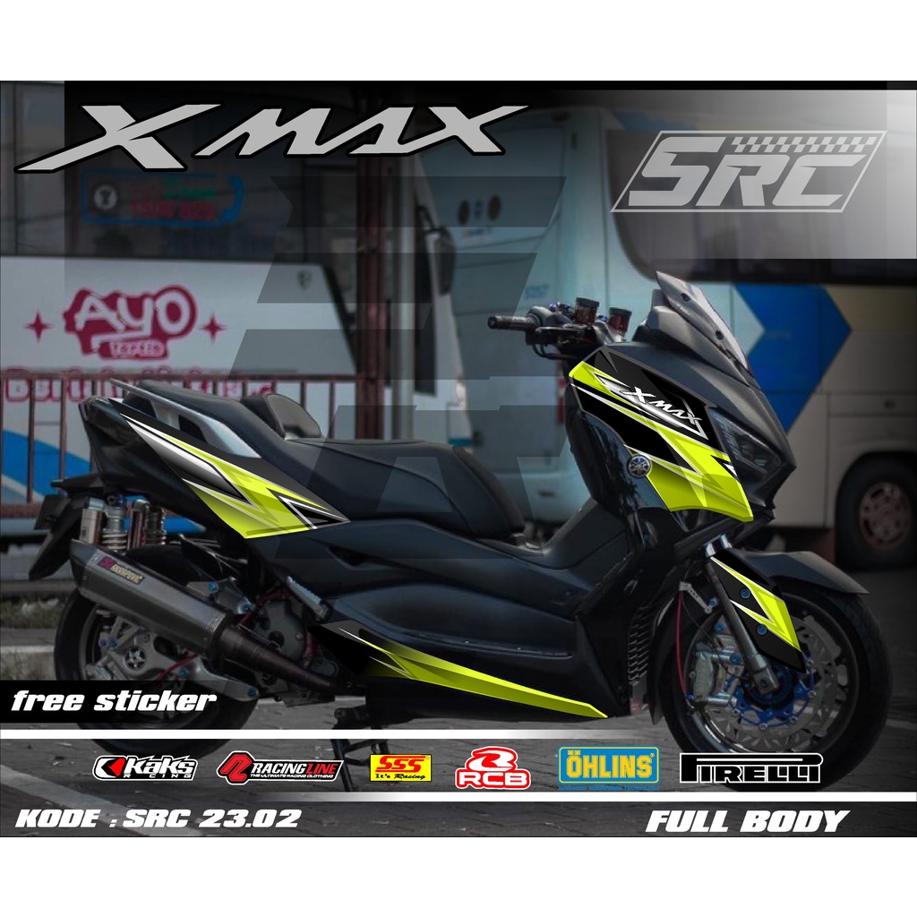 Decal สติกเกอร์ Full Body XMAX สติกเกอร์กราฟิก Decal XMAX Racing สติกเกอร์กราฟิก Decal Full Body XMAX เก่า Full Body SRC 02