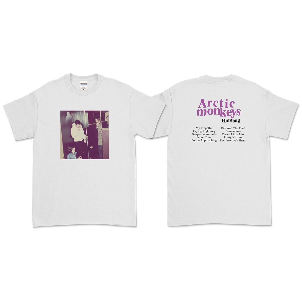 ARCTIC MONKEYS - เสื้อยืด HUMBUG SONGLIST (FRONT BACK)