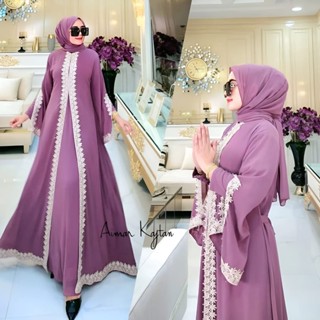 - Aimar Kaftan Gamis Muslim Women Matt Antem Airflow Kaftan Lebaran Casual Daily Fit To XL Premium