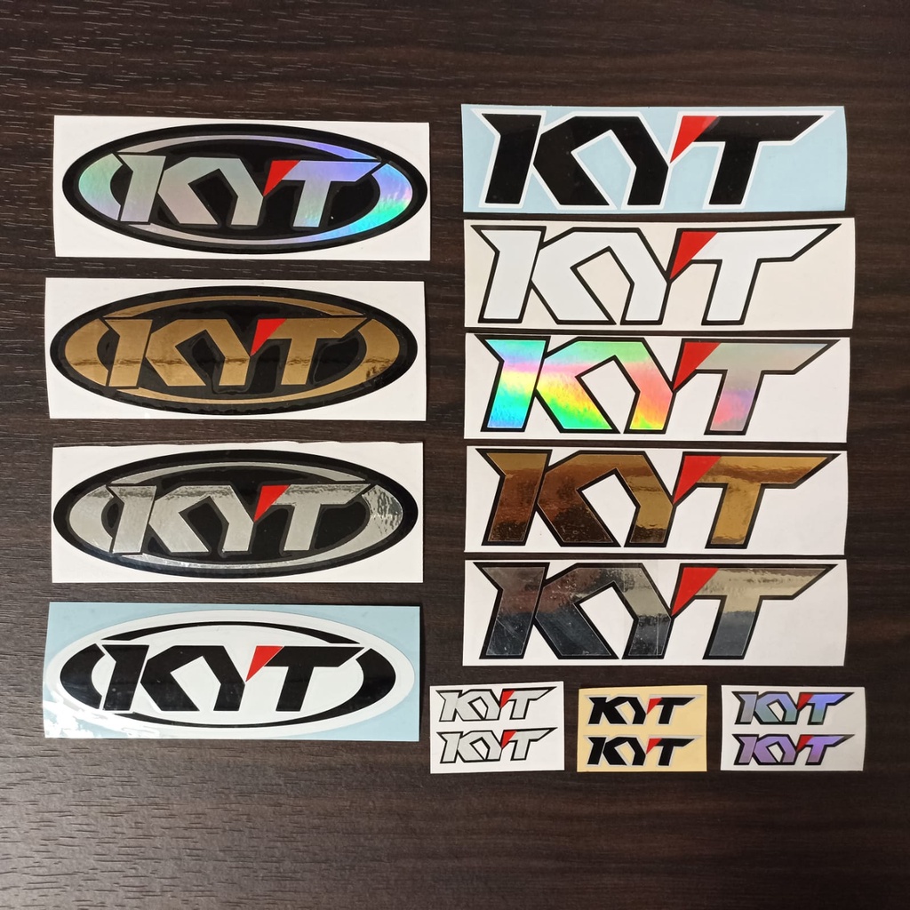 สติ๊กเกอร์หมวกกันน็อคโลโก้ KYT.