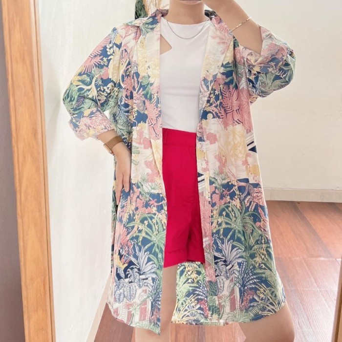 เสื้อคลุมสตรีมุสลิม TUNIK SILK CLOE - 2204.01.017 - ROYAL BLUE, XL P4N6