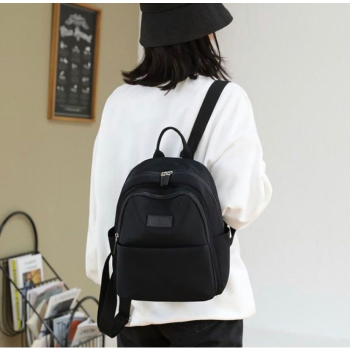 ORIGINAL IMPORTED WATERPROOF TRENDY KOREAN FASHION Womens BACKPACK - สีดํา, TRENDY, สง่างาม, ใหม่ล่า