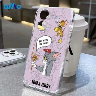 เคสโทรศัพท์มือถือแบบนิ่ม ลายทอมแอนด์เจอร์รี่น่ารัก สําหรับ Oppo A78 5G A58 Reno8 T 4G 5G A17 a17K A77s A77 A57