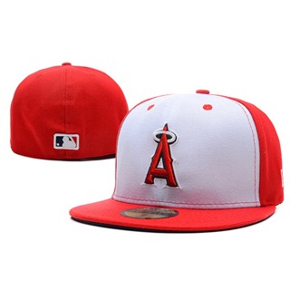 หมวกลําลอง ผ้าฝ้าย ปักลาย Los Angeles Angels of Anaheim MLB Team แฟชั่นฤดูร้อน สําหรับผู้ชาย และผู้หญิง 2