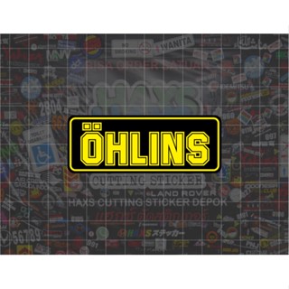 สติกเกอร์ตัด Ohlins ขนาด 8 ซม. สําหรับรถจักรยานยนต์ รถยนต์